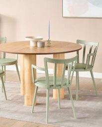 Beliani Set Of 4 Dining Chairs Morill Light Green - thumbnail 2
