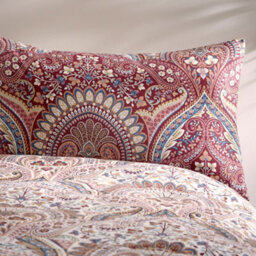 Dreams & Drapes Palais Rich Jacobean Damask Multicoloured Print Duvet Cover Set - thumbnail 3