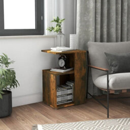 Vidaxl Side Table Smoked Oak 36X30X56 Cm Engineered Wood - thumbnail 1