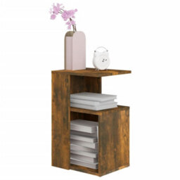 Vidaxl Side Table Smoked Oak 36X30X56 Cm Engineered Wood - thumbnail 5