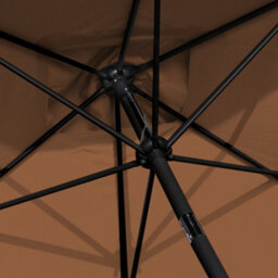 Sundaze 2X3M Coffee Garden Parasol Umbrella Sun Shade Canopy With Hand Crank Tilt Function - thumbnail 8
