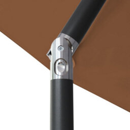 Sundaze 2X3M Coffee Garden Parasol Umbrella Sun Shade Canopy With Hand Crank Tilt Function - thumbnail 4