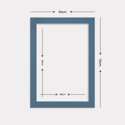 Ak Frames 70X50Cm Pompadour Picture Mounts To Fit 60X40Cm Aperture Size - Mount Board Only (No Frame Included) - thumbnail 2