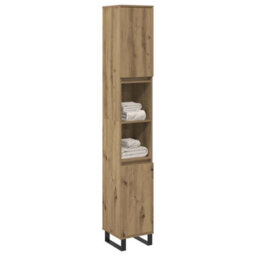 Berkfield Industrial Bathroom Cabinet Artisan Oak 30X30X100 Cm Engineered Wood - thumbnail 3