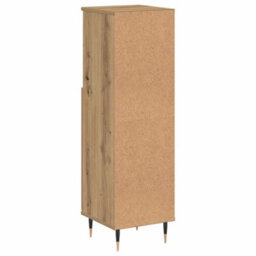 Berkfield Industrial Bathroom Cabinet Artisan Oak 30X30X100 Cm Engineered Wood - thumbnail 6