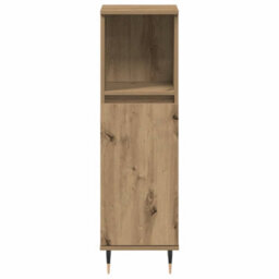 Berkfield Industrial Bathroom Cabinet Artisan Oak 30X30X100 Cm Engineered Wood - thumbnail 4
