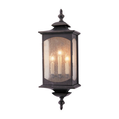 Luminosa Lighting Elstead Feiss Market Square Outdoor 3 Light Wall Light Oil Rubbed Bronze Ip44 - image 1