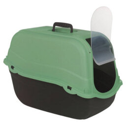 Urbn-Living Urbnliving Extra Large Enclosed Cat Litter Tray Filter Box Hooded Large Scoop Toilet Potty - Sage Green - thumbnail 2