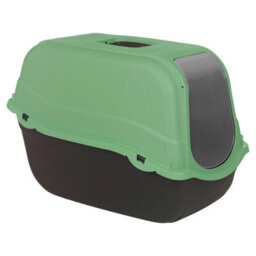 Urbn-Living Urbnliving Extra Large Enclosed Cat Litter Tray Filter Box Hooded Large Scoop Toilet Potty - Sage Green - thumbnail 1