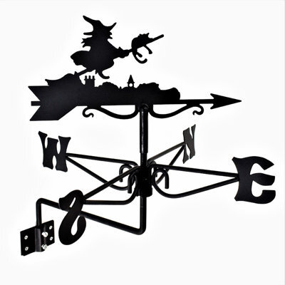 Oakley Mini Witch Weathervane - Steel - L38 X W38 X H43.5 Cm - Black - image 1