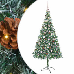 Vidaxl Artificial Christmas Tree With Stand Green 210 Cm Pvc And Steel - thumbnail 2