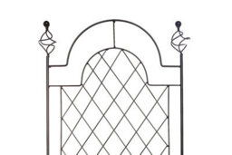 Ruddings Wood Scroll Garden Wall Trellis Climbing Plant Support Frame Black Set Of 2 (H)120Cm - thumbnail 4