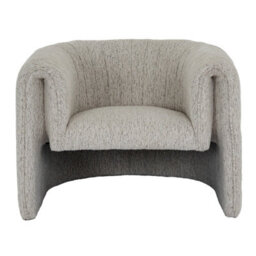 Hill Interiors Avia Mist Armchair With Plush Upholstery And Curved Design - thumbnail 2