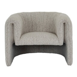 Hill Interiors Avia Mist Armchair With Plush Upholstery And Curved Design - thumbnail 3