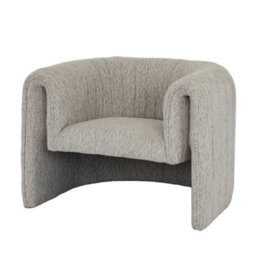 Hill Interiors Avia Mist Armchair With Plush Upholstery And Curved Design - thumbnail 1