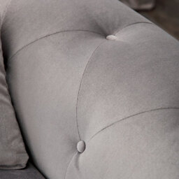 Furnishings For Less UK Derby Fabric Grey Sofa 3 Seater, 2 Seater Scatter Back, Scroll Arms - thumbnail 8