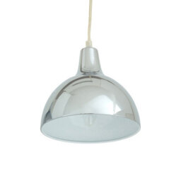 Orsina Chrome Horizontal Pendant Light, Wide Light Dispersal Fixture With Smooth Metal Shades, Ceiling Bar Pendant - thumbnail 3