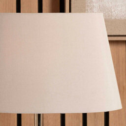 Pacific Lifestyle 50Cm Taupe Oval Ellipse Polysilk Tapered Shade - thumbnail 2