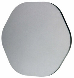 Luminosa Lighting Luminosa Fusion Wall Light 19.2Cm Hexagonal 12W Led 3000K, 1080Lm, Silver Paint
