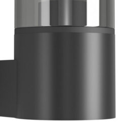 Eglo Cropani Plastic And Glass, E27 Modern Outdoor Wall Down-Light, Black - thumbnail 3