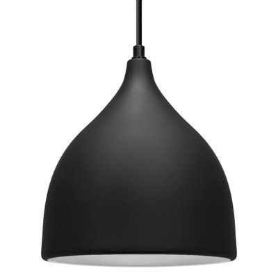 Long Life Lamps Company Minimalist Modern Pendant Ceiling Light Black Shade M0140 - image 1
