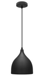 Long Life Lamps Company Minimalist Modern Pendant Ceiling Light Black Shade M0140 - thumbnail 2