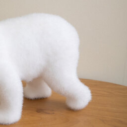 Samuel Alexander 25Cm Freestanding Flocked Polar Bear Christmas Decoration - thumbnail 6