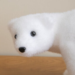 Samuel Alexander 25Cm Freestanding Flocked Polar Bear Christmas Decoration - thumbnail 4