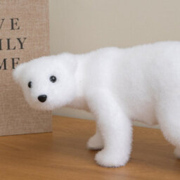 Samuel Alexander 25Cm Freestanding Flocked Polar Bear Christmas Decoration - thumbnail 5