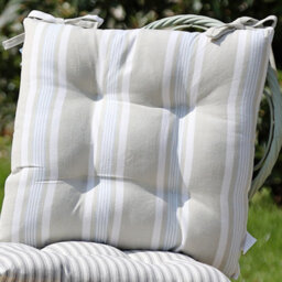 Dibor Set Of 4 Blue Outdoor Garden Chair Seat Pad Cushions (L)40Cm X (W)40Cm - thumbnail 4