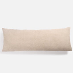 OHS Long Bolster Pillow Teddy Fleece Body Neck Pregnancy Support Cushion - thumbnail 4