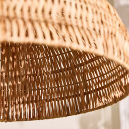 Dibor Traditional Roscoe Rattan Large Dome Easy Fit Decor Ceiling Shade H20 X D45Cm - thumbnail 3