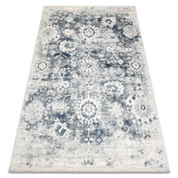 RugsX Distin 0822A Navy Blue / Blue / White Modern Carpet - Rosette, Vintage  140X190 Cm - thumbnail 4