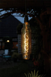 Netagon Luxform Lighting Indoor & Outdoor Tube Battery Powered Pendulum Hanging Light With 24 Hour Timer