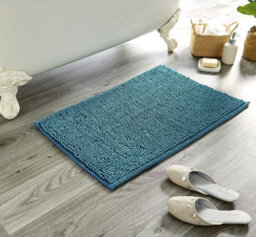 Pebbles Super Soft Bath Mat In Teal Blue