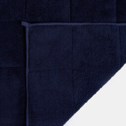 Ohs Teddy Fleece Weighted 6Kg Blanket, Navy -  125 X 180Cm - thumbnail 7