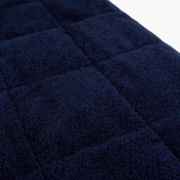 Ohs Teddy Fleece Weighted 6Kg Blanket, Navy -  125 X 180Cm - thumbnail 6