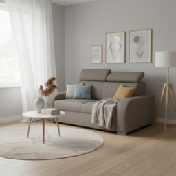 Oslo M 2 Living Room Sofa Adjustable Headrests Mdf Chipboard Frame Polyurethane Foam 170X100X85 100Cm Brown - thumbnail 3
