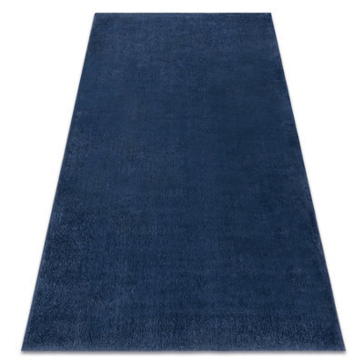 RugsX Modern Washing Carpet Lindo Navy Blue, Anti-Slip, Shaggy  240X330 Cm - image 1