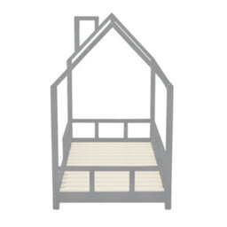 Living And Home Kids Child Bed Frame With House Frame Pine Wood Weight Capacity 80 Kg - thumbnail 5