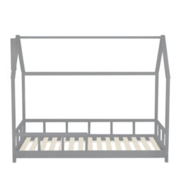 Living And Home Kids Child Bed Frame With House Frame Pine Wood Weight Capacity 80 Kg - thumbnail 4