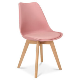 Bravich Rocco Tulip Dining Chair - Dusty Pink - thumbnail 4