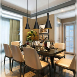 Long Life Lamps Company Modern Black Metal Ceiling Pendant Light M0205 - thumbnail 9