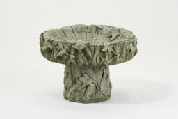 Cute Stone Cast Log Design Birdbath - thumbnail 4