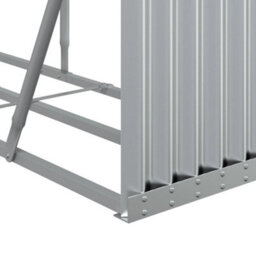 Walplus Log Holder Silver 234X45X100 Cm Galvanised Steel - thumbnail 7