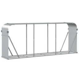 Walplus Log Holder Silver 234X45X100 Cm Galvanised Steel - thumbnail 6
