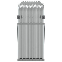 Walplus Log Holder Silver 234X45X100 Cm Galvanised Steel - thumbnail 5