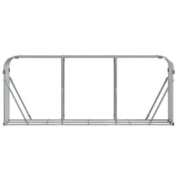 Walplus Log Holder Silver 234X45X100 Cm Galvanised Steel - thumbnail 4