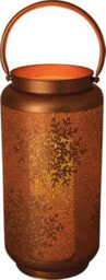 Netagon Luxform Battery Operated Led Golden Festive Christmas Lantern With Snowflakes Design