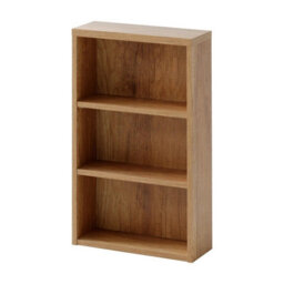 Impact Furniture Bathroom Wall Cabinet Open Shelf Unit 400mm Slimline Shelving Narrow Slim Storage Oak Effect Classic - thumbnail 2